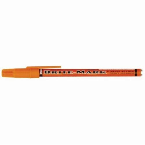 Dykem® BRITE-MARK® 41010 General Purpose Permanent Paint Marker, Fine Tip, Aluminum, Orange